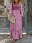 Nivaro | Boho Floral Maxi Dress