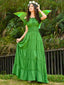 "Viola" Boho Tiered Maxi Dress