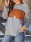 "Boardwalk Breeze" Striped Colorblock Top