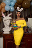 Velisse | Off-Shoulder Long Sleeve Ruched Party Mini Dress