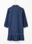 Dovanni | V-Neck Puff Sleeve Denim Babydoll Dress