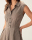 "Margot" Button-Up Vintage Midi