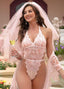 "Amour" Lace Robe Lingerie Set