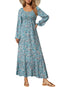 Nivaro | Boho Floral Maxi Dress