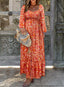 Nivaro | Boho Floral Maxi Dress