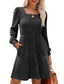 Zovira | Ribbed Knit Long Sleeve Sweater Dress