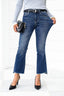 Emilia Cropped Kick Flare Jeans