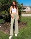 AirFlow Crossover Waist Wide-Leg Pants