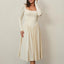 "Marin" Off-Shoulder Knit Dress
