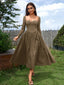 "Vienna" Long Sleeve Off-Shoulder Midi Dress