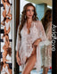"Amour" Lace Robe Lingerie Set