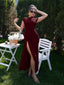 "Nadine" High Neck Draped Gown