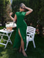 "Nadine" High Neck Draped Gown