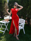 "Nadine" High Neck Draped Gown