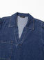 Dovanni | V-Neck Puff Sleeve Denim Babydoll Dress