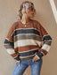 The "Wren" Striped Knit Sweater