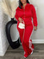 “Nova” Zip-Up Striped Track Set