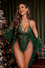 "Amour" Lace Robe Lingerie Set
