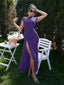 "Nadine" High Neck Draped Gown