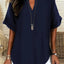 "Charlie" V-Neck Tunic Blouse