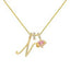 "Amelie" Cursive Letter Charm Necklace