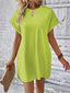 Aurelia | Round Neck Short Sleeve Mini Dress