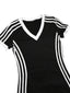 Clyvera | V-Neck Stripe Dress