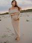 Nayara | Maternity Elegant Off Shoulder Maxi Dress