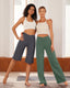 AirFlow Crossover Waist Wide-Leg Pants