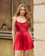 "Zola" Satin Slip Mini Dress