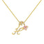"Amelie" Cursive Letter Charm Necklace