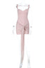 Luvoria | Corset Lace Mini Dress with Side Drape