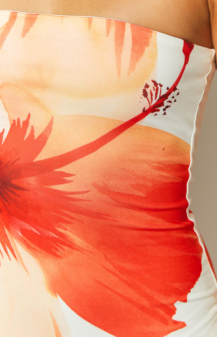 ISLA FLORAL MAXI DRESS – WHITE BLOOM