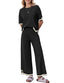 The "Cara" Contrast-Trim Two-Piece Set