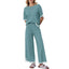 The "Cara" Contrast-Trim Two-Piece Set