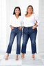Emilia Cropped Kick Flare Jeans