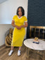 Clyvera | V-Neck Stripe Dress