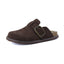 "Wren" Suede Buckle Clogs