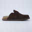 "Wren" Suede Buckle Clogs