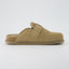 "Wren" Suede Buckle Clogs