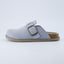 "Wren" Suede Buckle Clogs