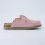 "Wren" Suede Buckle Clogs