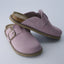 "Wren" Suede Buckle Clogs