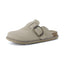 "Wren" Suede Buckle Clogs