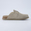 "Wren" Suede Buckle Clogs