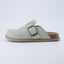 "Wren" Suede Buckle Clogs