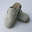 "Wren" Suede Buckle Clogs