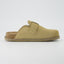 "Wren" Suede Buckle Clogs