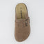 "Wren" Suede Buckle Clogs