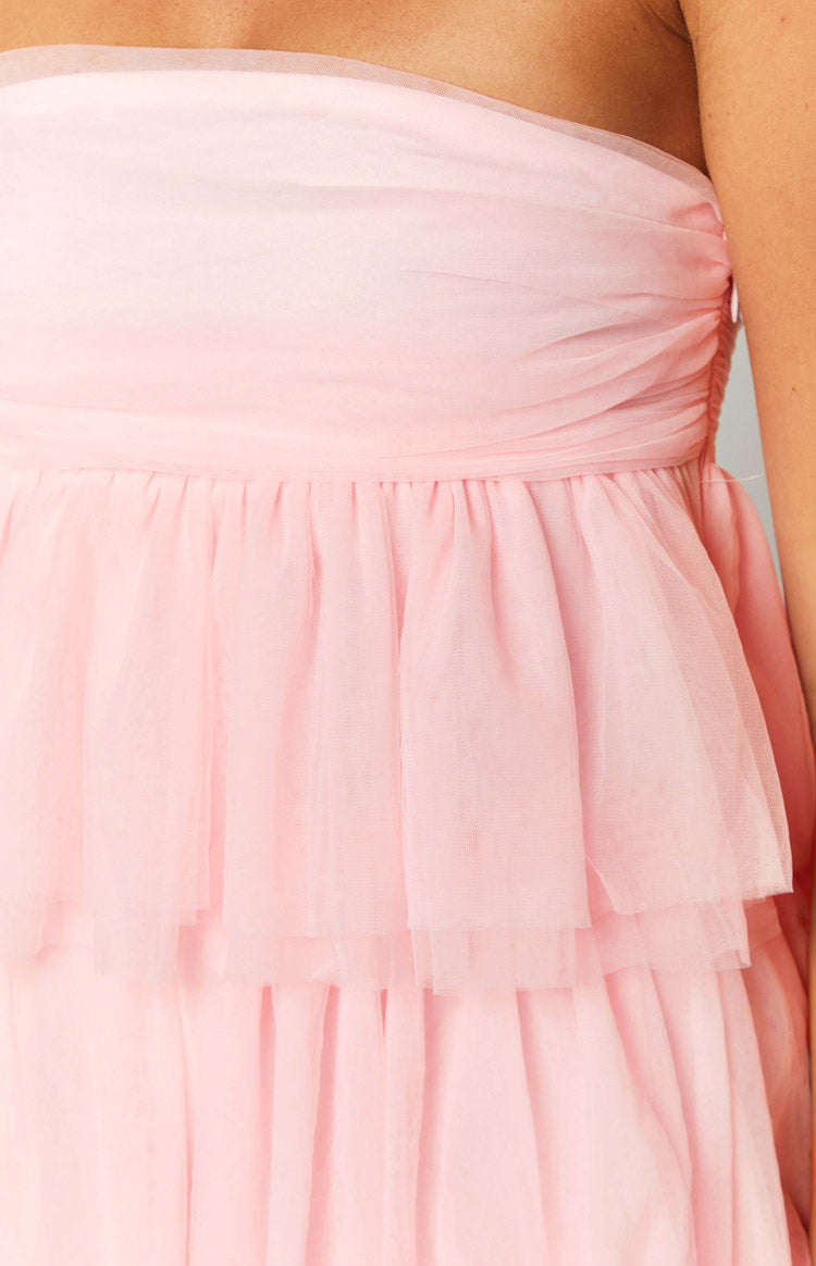 BELLAROSE RUFFLE MINI DRESS – PINK